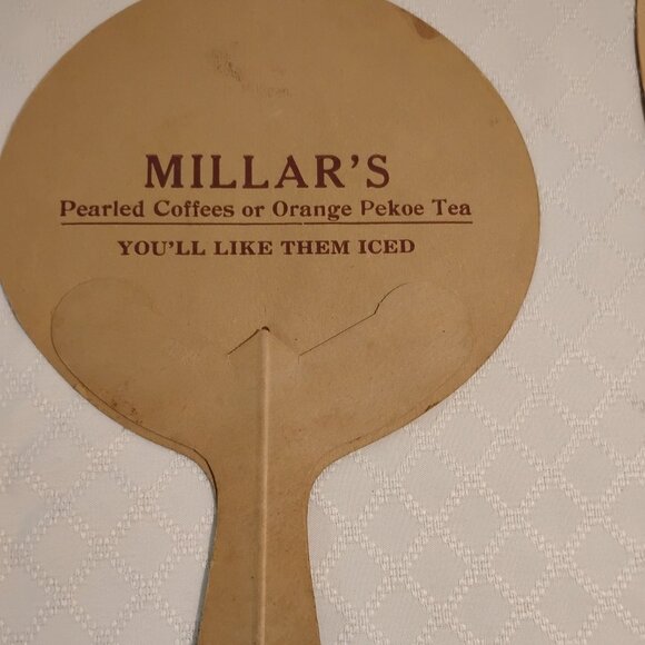 Antique Advertising Fans Circa 1930's - Picture 8 of 9